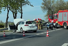 Tragedia obok Sochaczewa: motocyklista nie żyje, DK92 zablokowana