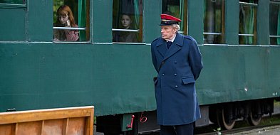 Daniel Olbrychski w Sochaczewie. Wąskotorówka planem filmowym-88808