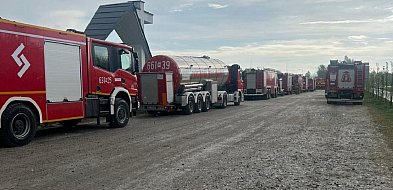 Strażacy z Sochaczewa na pomoc płonącej Puszczy Solskiej