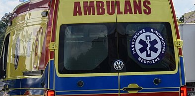 Akcja ratunkowa na drodze w Teresinie Gaju