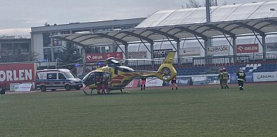 Warszawska: śmigłowiec LPR-u lądował na stadionie