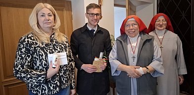 Wójt Gminy Rybno ze świąteczną wizytą u Sióstr