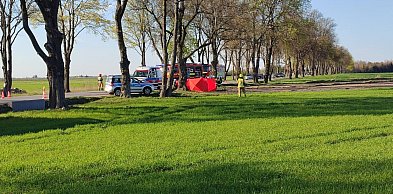 Śmiertelny wypadek na DW 705. Nie żyje rowerzysta