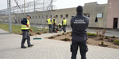 ZK Łowicz: osadzeni posadzili, a pogoda w kratkę
