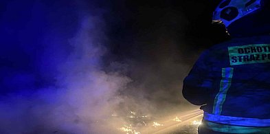Gmina Brochów: pożar dzikiego wysypiska-87732
