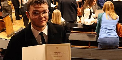 Błażej Słowiński, uczeń Osiemdziesiątki, stypendystą premiera-89694