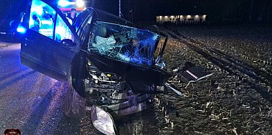 Czołówka w Adamowej Górze, dwie osoby w szpitalu-89820