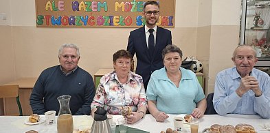 Spotkanie przy pączku w gminie Rybno