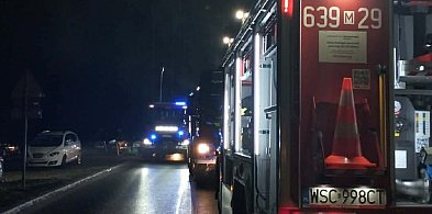 Pożar domu przy ul. Wyszogrodzkiej