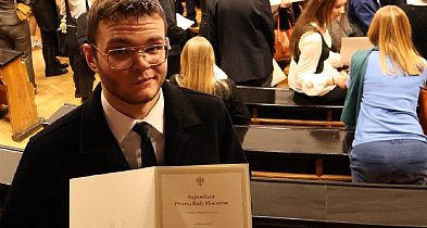 Błażej Słowiński, uczeń Osiemdziesiątki, stypendystą premiera-89694