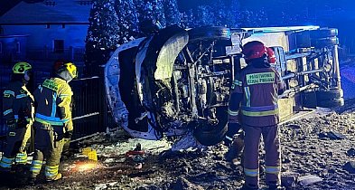 Groźnie w Antoniewie, kierowca trafił do szpitala-90673