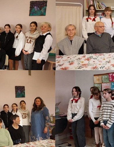 Pieśń połączyła pokolenia: dzieci ze szkoły w Śladowie spotkały się z seniorami-89256