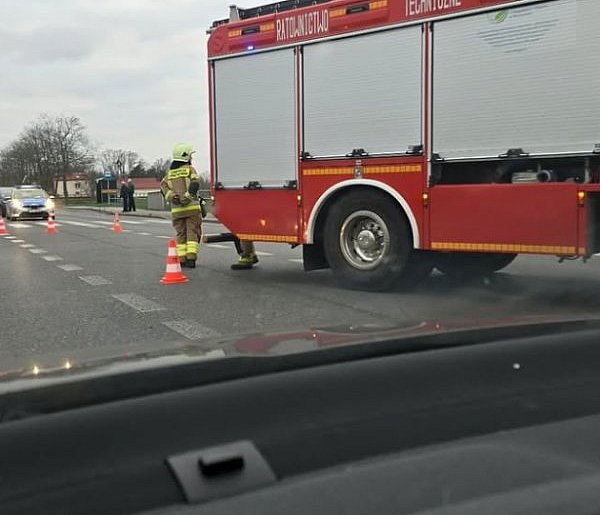 Wypadek na DK 92 w miejscowości Seroki Wieś-90202