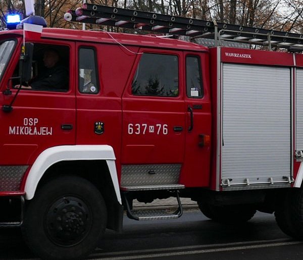 Pożar domu przy ul. Wyszogrodzkiej