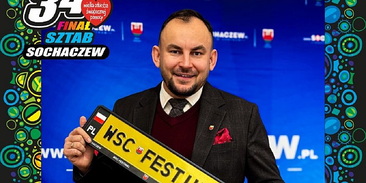 Licytacje WOŚP: dzień urlopu burmistrza Sochaczewa Daniela Janiaka