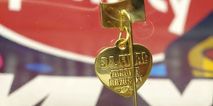 Licytacja: oficjalne złote serduszko 34 Finału WOŚP