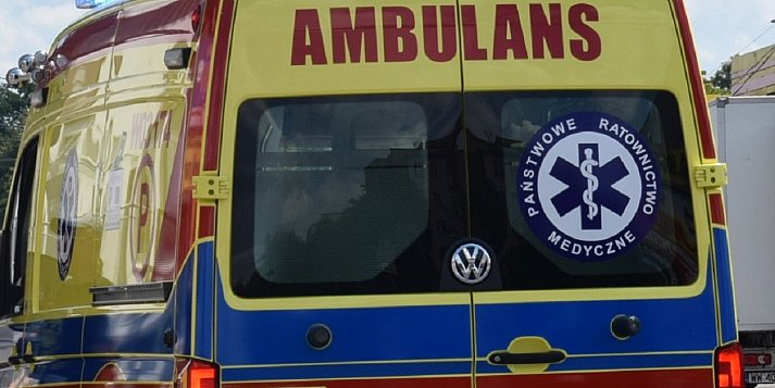 Akcja ratunkowa na drodze w Teresinie Gaju