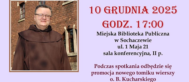 Spotkanie z poetą i zakonnikiem o. Bartłomiejem Kucharskim-5452