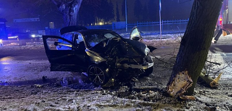 Wypadek na Chopina, poszkodowane dwie osoby