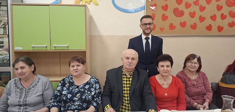 Spotkanie przy pączku w gminie Rybno