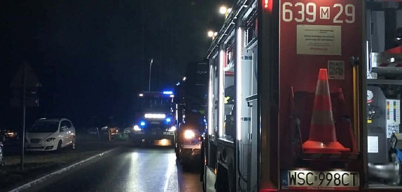 Pożar domu przy ul. Wyszogrodzkiej