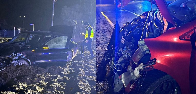 Zdarzenie drogowe w Młodzieszynie, strażacy: wyglądało groźnie