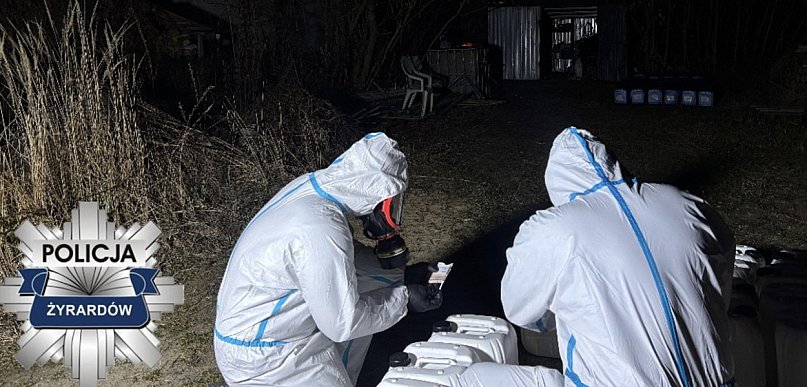 Laboratorium narkotyków i dwa magazyny, wielka akcja KPP Żyrardów