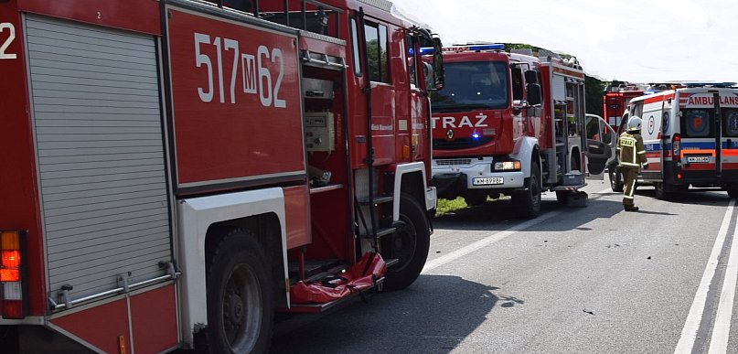 Zdarzenie drogowe na DK 50 we Władysławowie, uwaga kierowcy