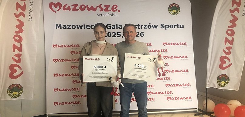Samorząd Mazowsza nagrodził młodych sportowców