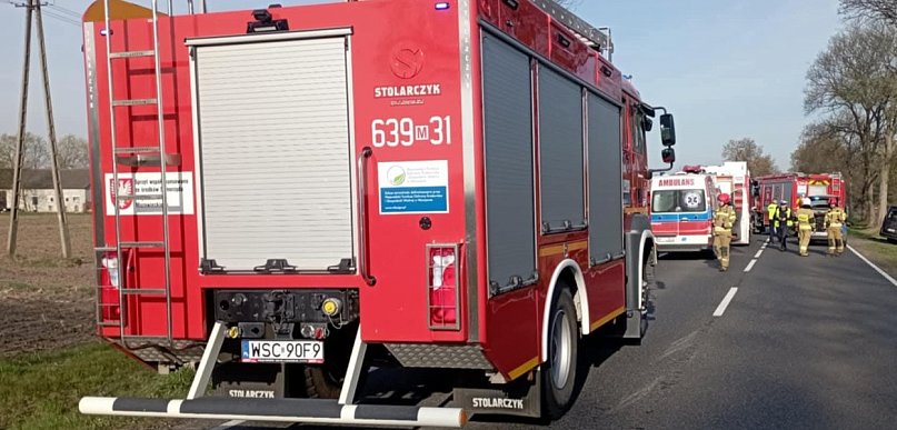 Wypadek w Józinie, są utrudnienia