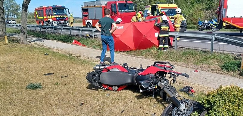 Śmiertelny wypadek motocyklisty na DK 92. Jest komentarz policji