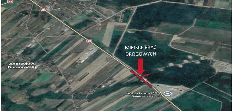 Uwaga kierowcy, tymczasowe utrudnienia na DK50 w Bielicach