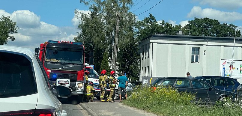 Potrącenie rowerzystki w Boryszewie