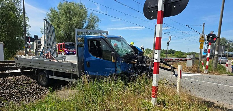 Dramatyczne chwile na przejeździe kolejowym koło Witanowa