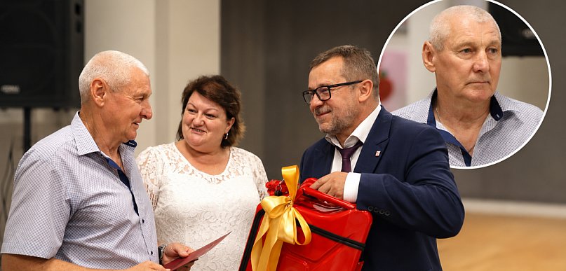 Zmiana Komendanta Gminnego OSP w Iłowie, na pamiątkę kanister