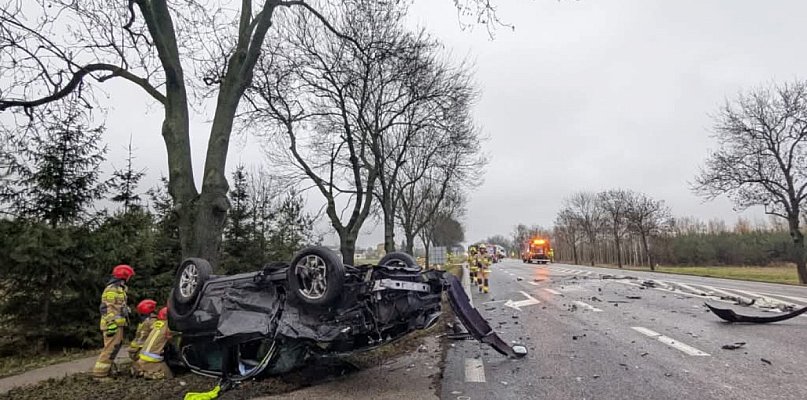 Zderzenie dwóch samochodów na DK 92 [Aktualizacja] - 89739