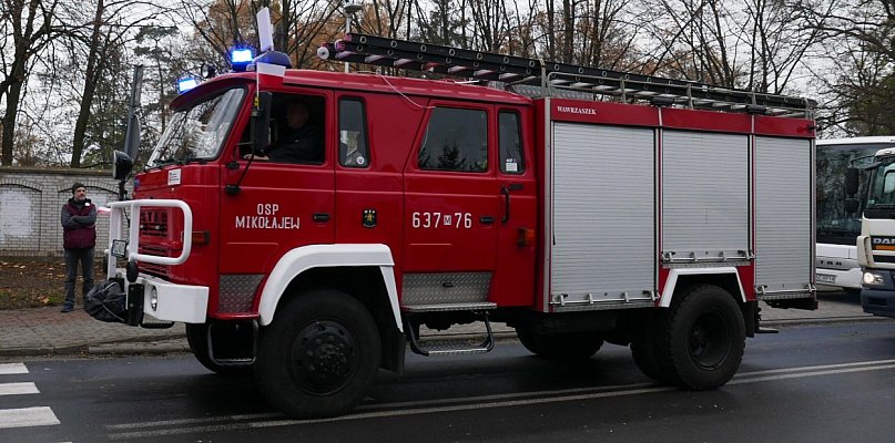 Pożar domu przy ul. Wyszogrodzkiej