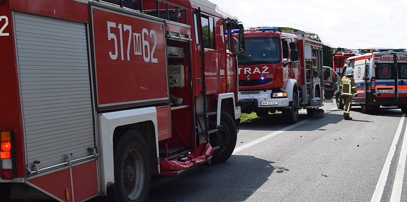 Zdarzenie drogowe na DK 50 we Władysławowie, uwaga kierowcy