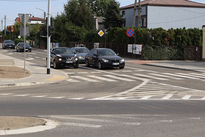 Prawoskręt z Gawłowskiej w Płocką gotowy