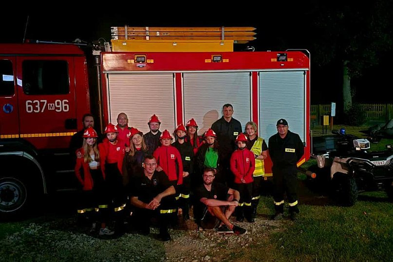 Nocowanka w OSP Kromnów z przygodami
