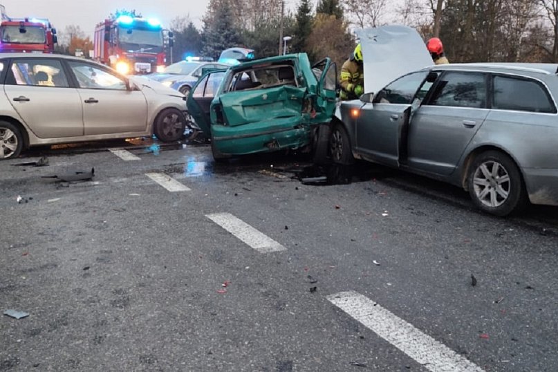 Wypadek w Kożuszkach Kolonii