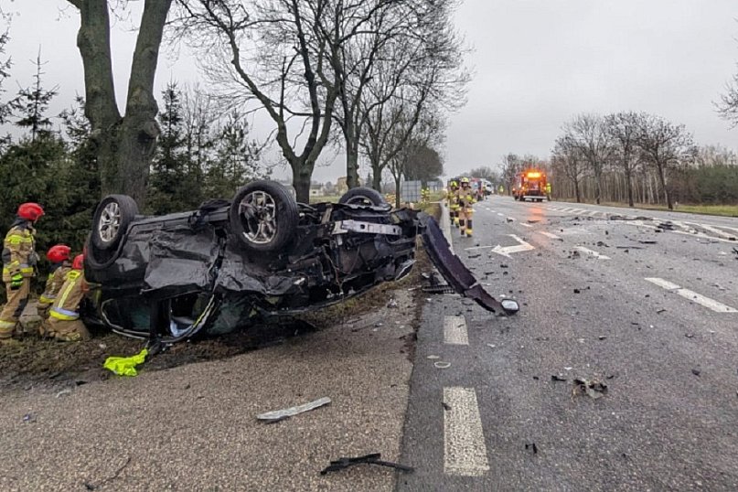 Wypadek w Kożuszkach Parcel