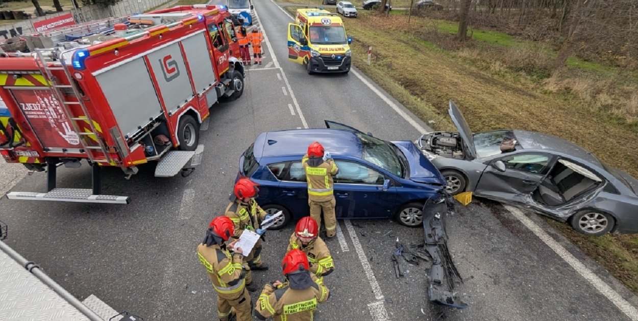 DK 92: przywrócono ruch po porannym wypadku [FOTO]