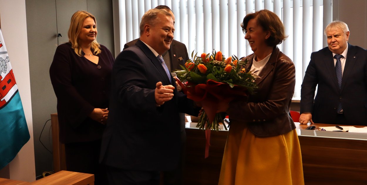 Wielka zmiana w CUS Sochaczew. Kwiaty i podziękowania dla Zofii Berent