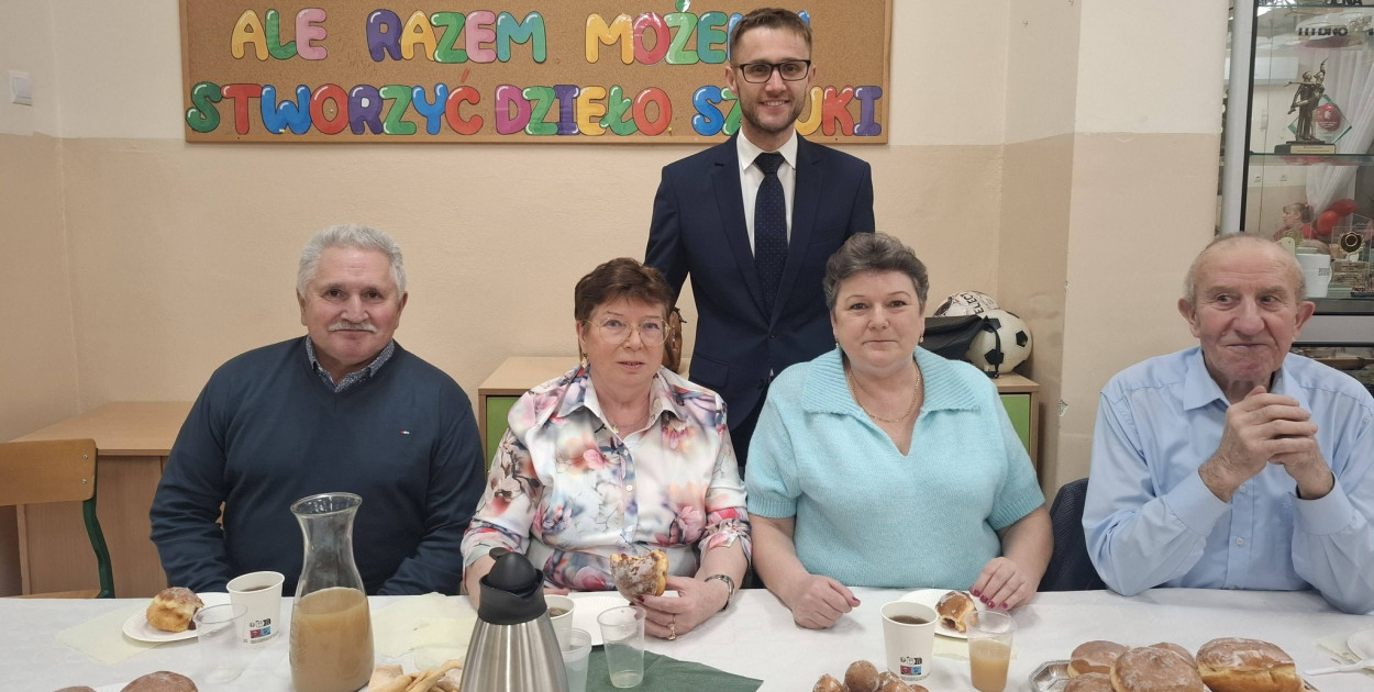 Spotkanie przy pączku w gminie Rybno