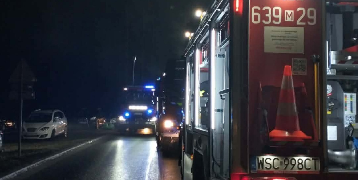 Pożar domu przy ul. Wyszogrodzkiej