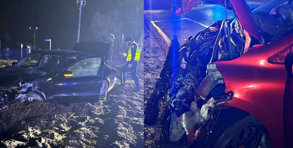 Zdarzenie drogowe w Młodzieszynie, strażacy: wyglądało groźnie