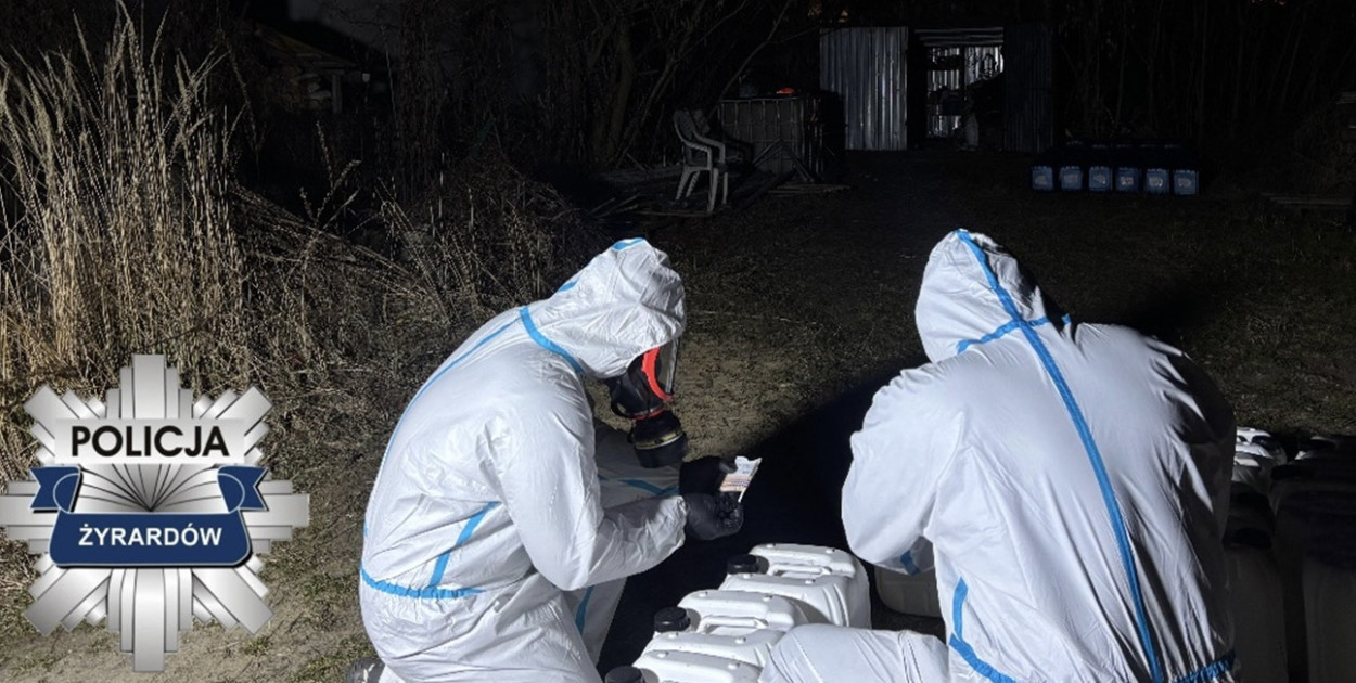 Laboratorium narkotyków i dwa magazyny, wielka akcja KPP Żyrardów