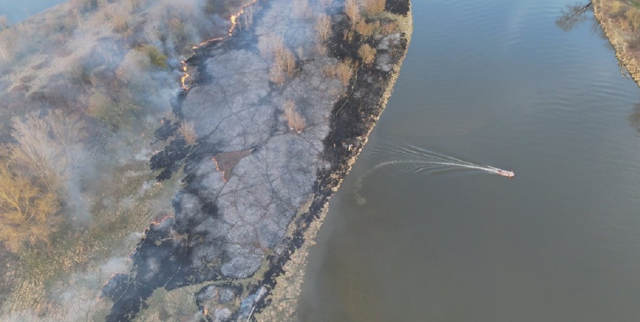 Niełatwa akcja strażaków na Wiśle w naszym powiecie