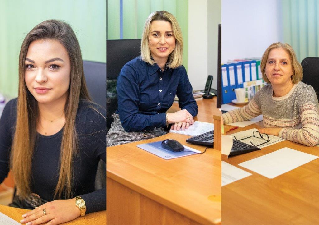 Biuro Obsługi Klienta Zwik Sochaczew: od lewej Daria Jużyk, Emilia Łyś, Alicja Cieślak